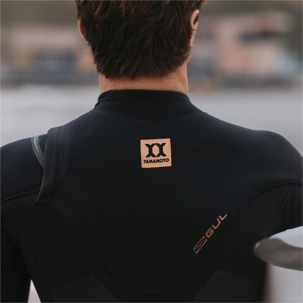 2026 Gul Mens Viper 5/4mm Yamamoto Chest Zip Wetsuit VR1224 - Black